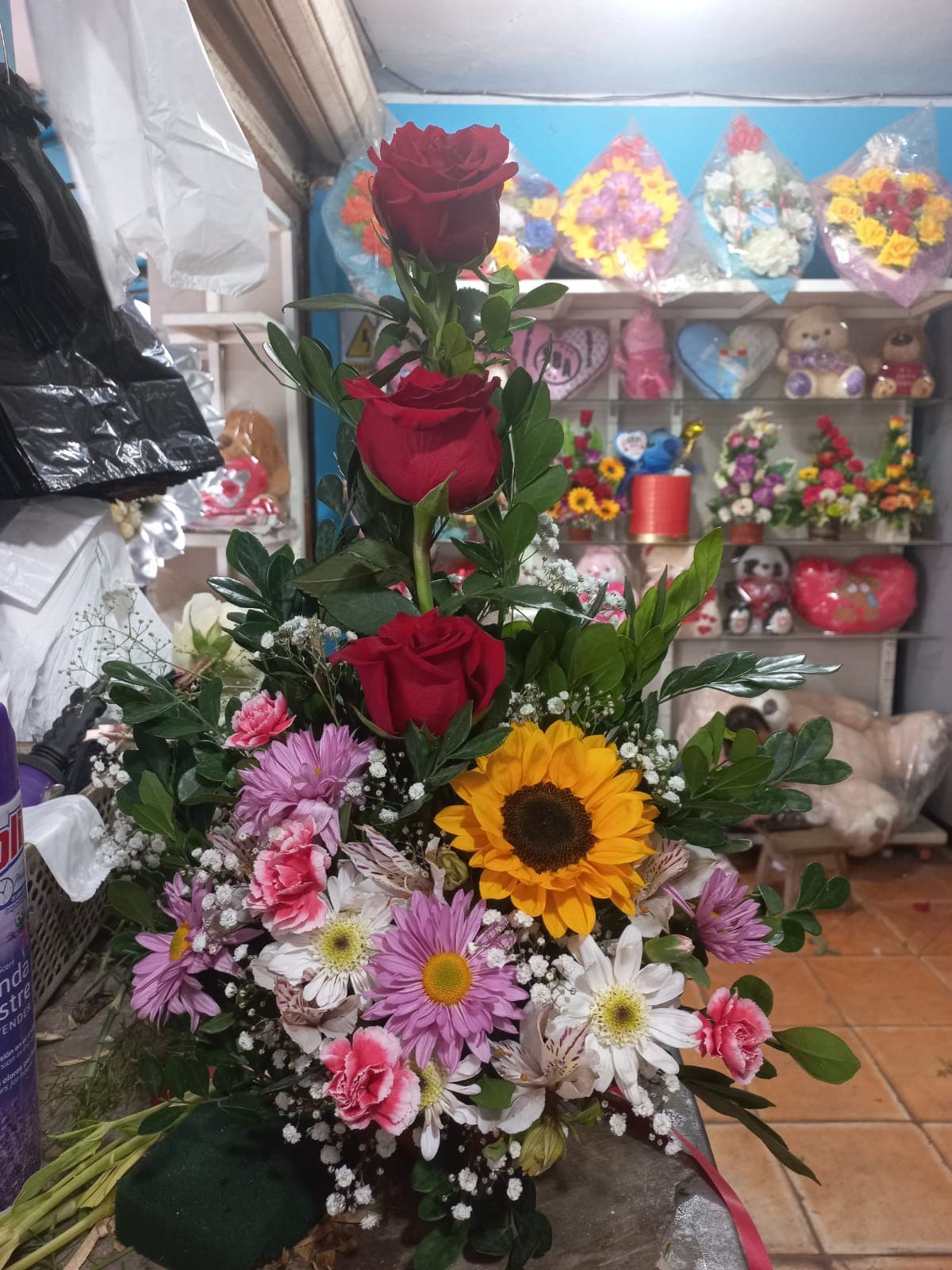 Box de Rosas , Girasoles